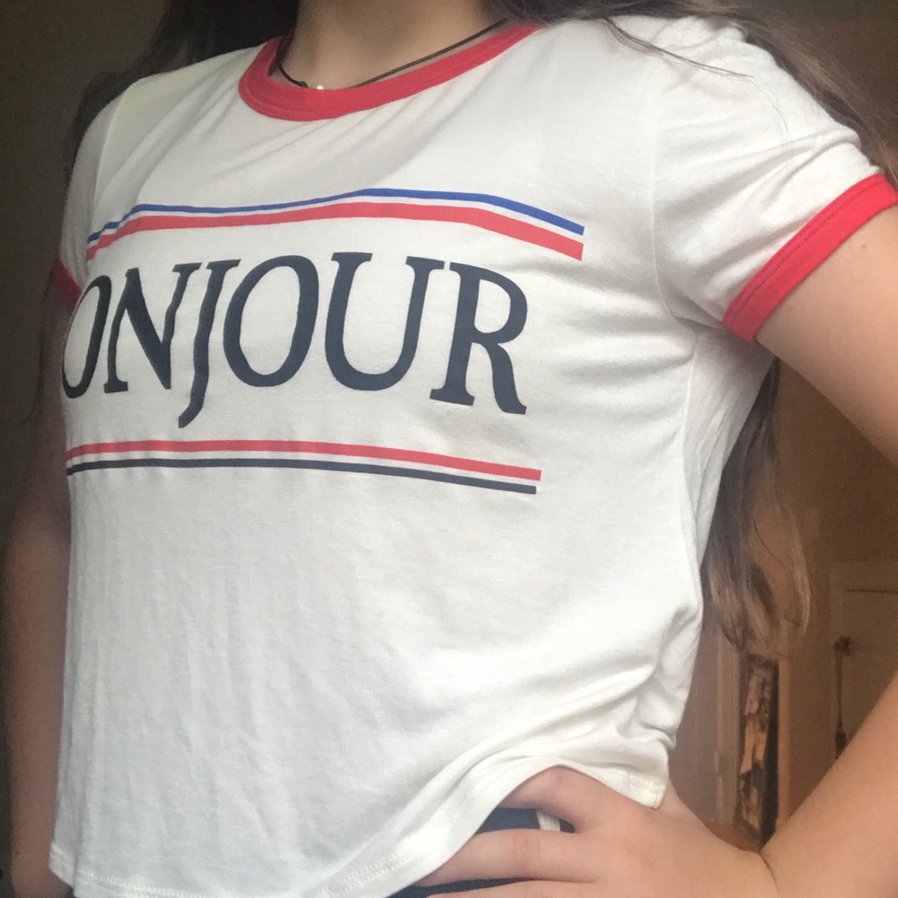 cute white tee